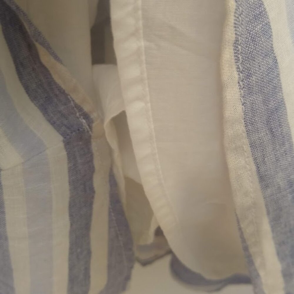 BeachLunchLounge Collection L  A-line striped dress pastel white/light blue - Picture 11 of 13